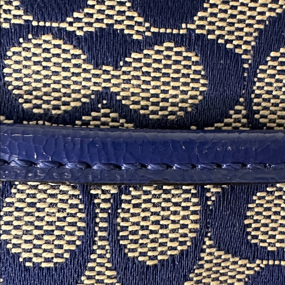 Coach RARE North/South Swingpack Navy Signature Crossbody - Style F51163 - Picture 13 of 16